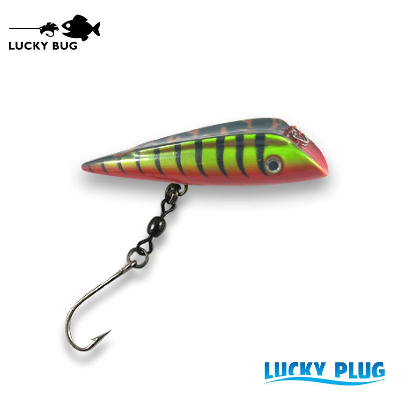 Lucky Plug – Rasta Tiger|2.75″ – Small|4″ – Medium|5″ – Large|6.75″ – Extra Large