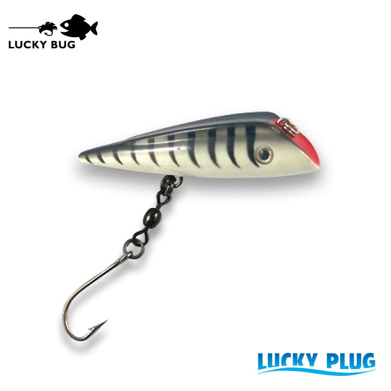 Lucky Plug – White Tiger|2.75″ – Small|4″ – Medium|5″ – Large|6.75″ – Extra Large