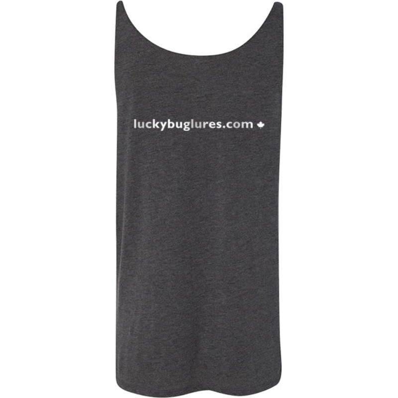 Bite Me – Ladies Slouchy Tank|Small – Charcoal|Medium – Charcoal|Large – Charcoal|XL – Charcoal