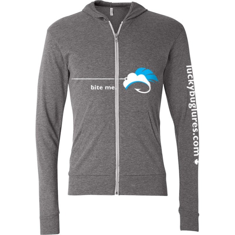 Bite Me – Zip-Front Hoodie – Unisex Lightweight