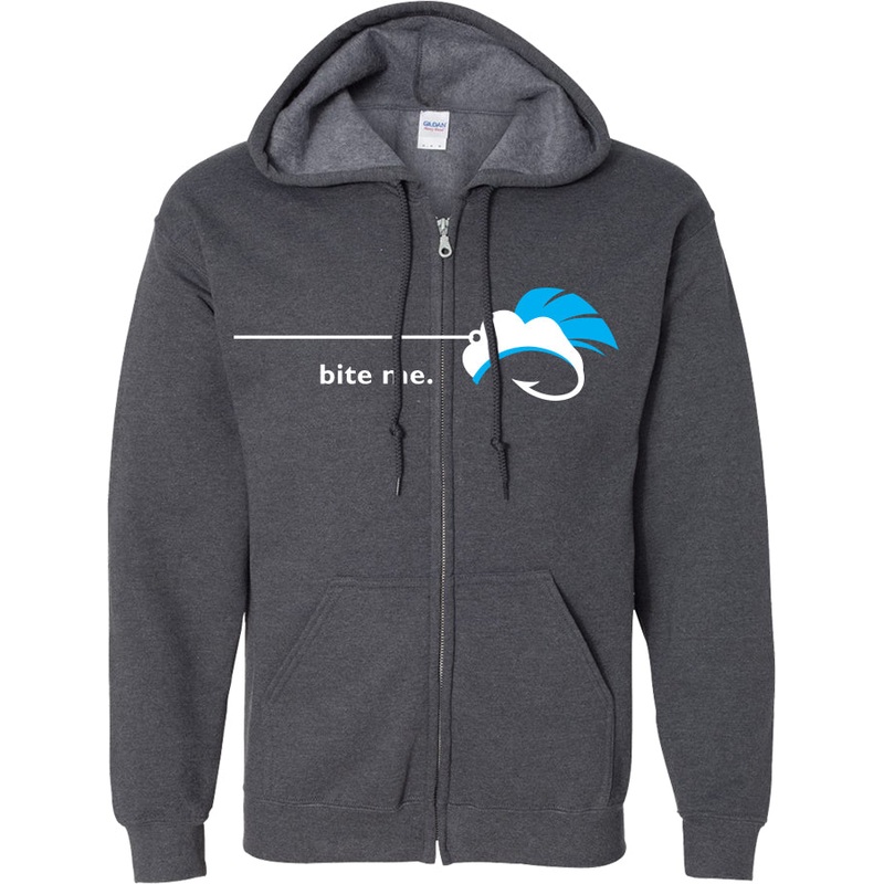 Bite Me – Zip-Front Hoodie – Unisex