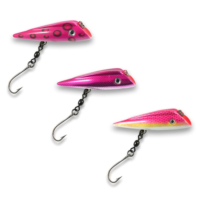 Lucky Plug – 3-Pack – Pink Salmon Combo Kit