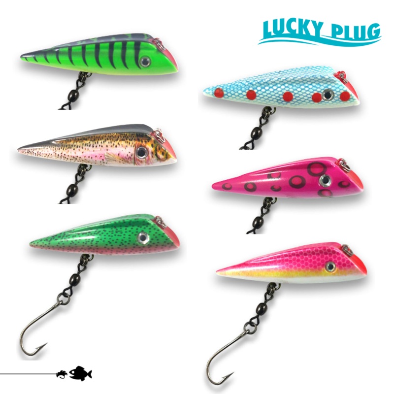 Lucky Plug – 6-Pack – Rainbow Trout Combo Kit