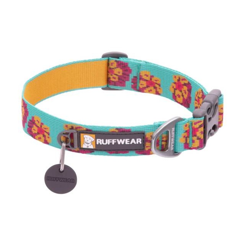 Ruffwear Flat Out Dog Collar|Spring Burst|Colorado River|Fall Mountains|Autumn Horizon|Alpenglow Burst|Ember Distortion|New River|11-14|14-20|20-26