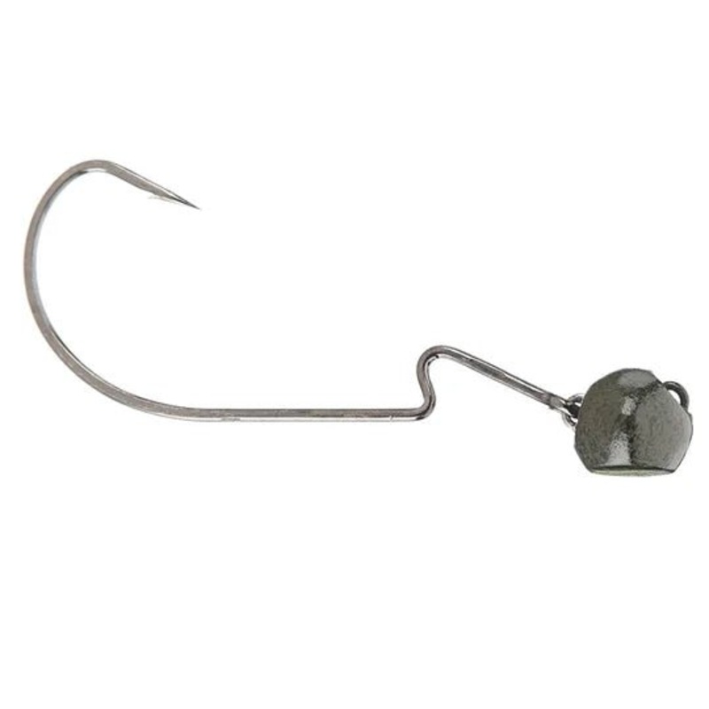 VMC Swingin’ Rugby Head 2pk|1/2oz|3/4oz|3/8oz|1/4oz|5/16oz|Black|Green Pumpkin