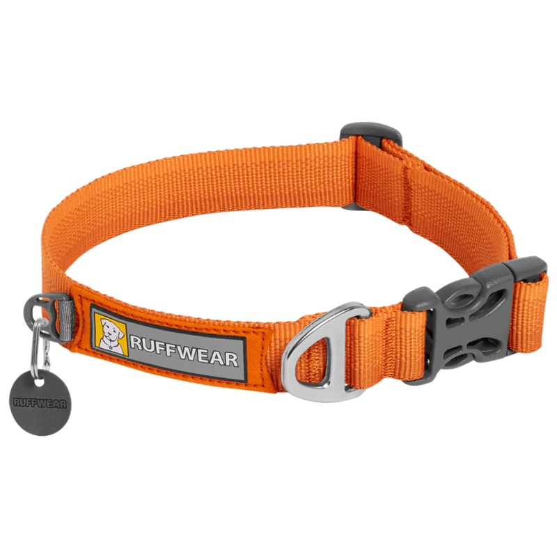Ruffwear Front Range Collar|11-14|14-20|20-26|Campfire Orange|Twilight Gray