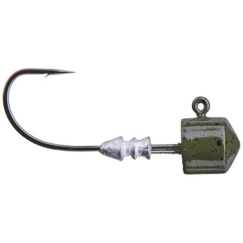 VMC Ned Rig Jig 4pk|Green pumpkin|Black|1/16|3/16|1/8|1/4