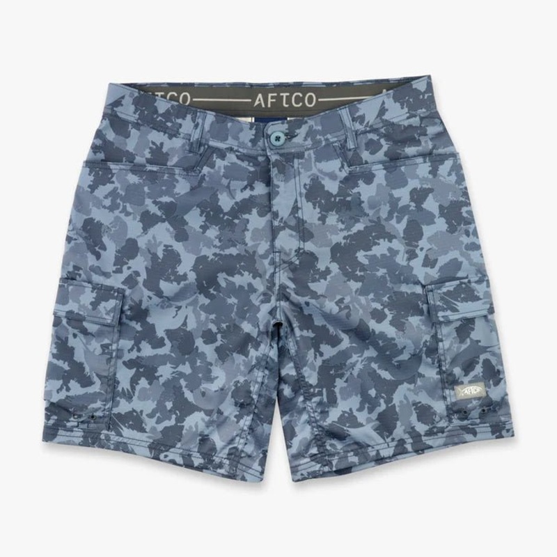 Aftco Deckhand Camo Shorts|9|32|34|36|38|40|Navy Grander camo|Green og camo