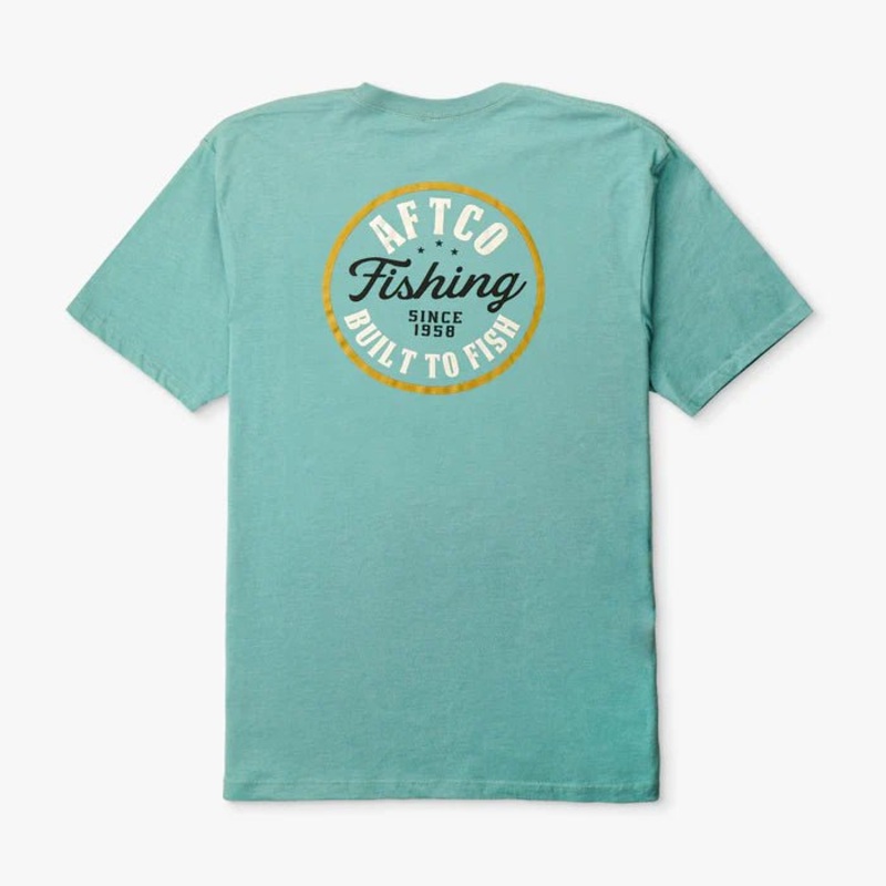 Aftco Noon SS T-Shirt|L|XL|2X-Large|Dusty rose heather|Aquifer heather