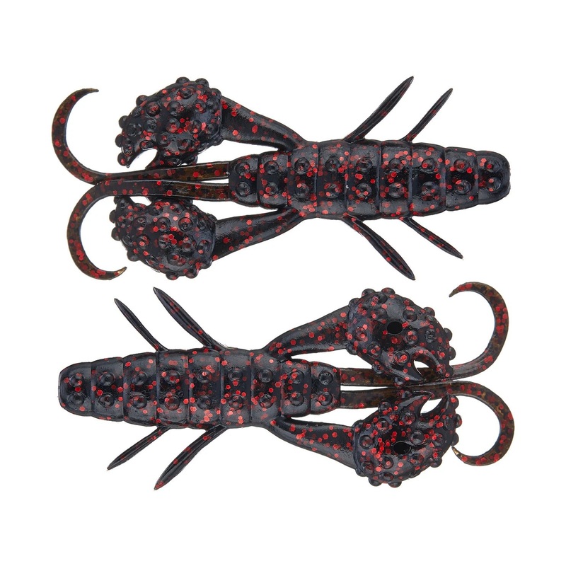 Deps Beckon Craw 3.5|Black Red Flake – 5pk|Green pumpkin blue flake – 5pk|June bug -5pk|Scuppernong – 5pk|Green pumpkin – 5pk|Green Pmkn/Purple & Green Flake – 5pk