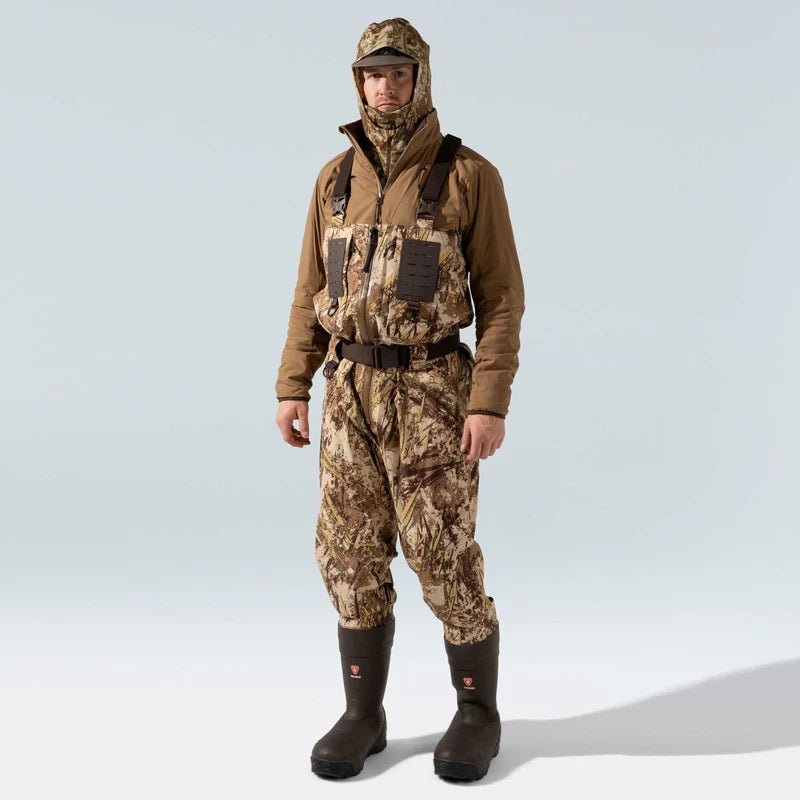 First Lite Forge Waders  Rugged Waterproof Duck Waders with LaCrosse Alpha Boots