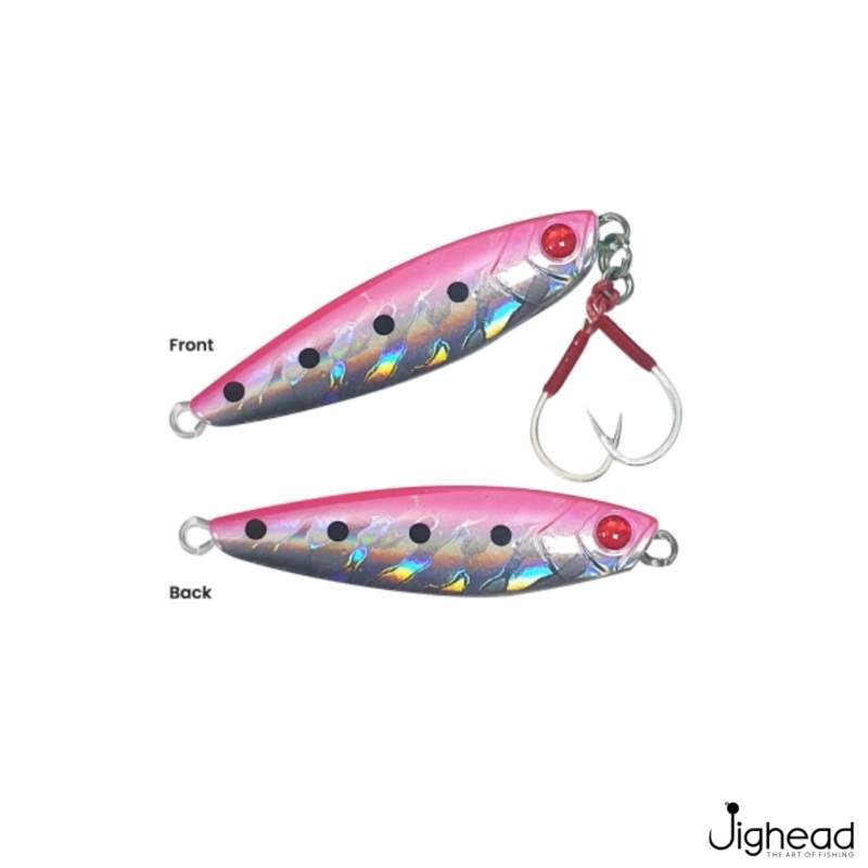 Blu Glide Slow Jig | 21g-80g|21g|30g|40g|60g|80g|Pink Sardine|Rainbow|Sardine|Zebra Pink/Glo|Zebra Silver/Glo