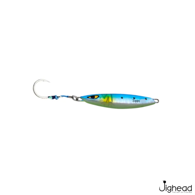 Mustad Zippy Jig 60g | MJIG01|Blue Sardine (BSD)|Cotton Candy (CCD)|Full Chrome(FCR)|Green Mac|Pink Sardine(PSD)|Yellow Candy(YCD)|Yellow Fin Tuna(YFT)|Blue Red Chrome(BRC)