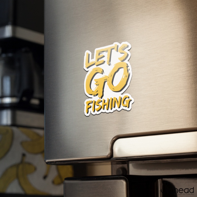 Wave Theory | Let’s Go Fishing | Fridge Magnet