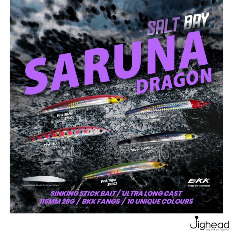 Salt Bay Saruna Dragon Sinking Stick Bait |115mm | 28g