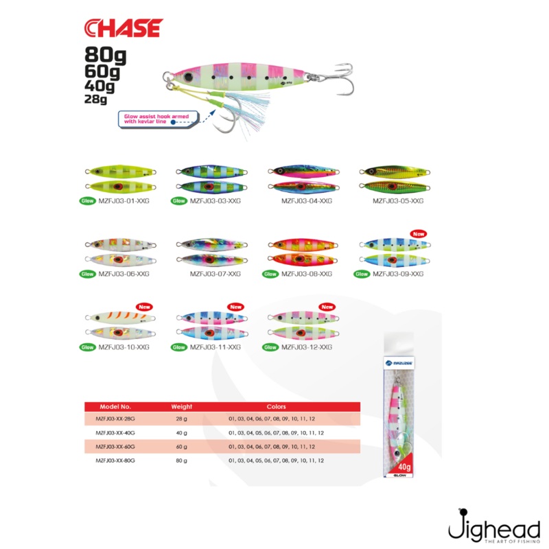 Mazuzee Chase Jig Lure | 28g-60g