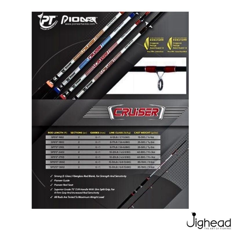 Pioneer Cruiser 5.6ft-10ft Spinning Rod