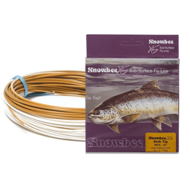 Snowbee XS flyt/sjunk Tip fluglina Vit/Senap