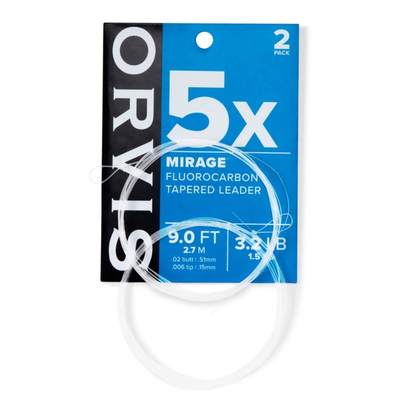 Orvis MIRAGE KNOTLESS LEADER 2 PK – Fluorcarbon