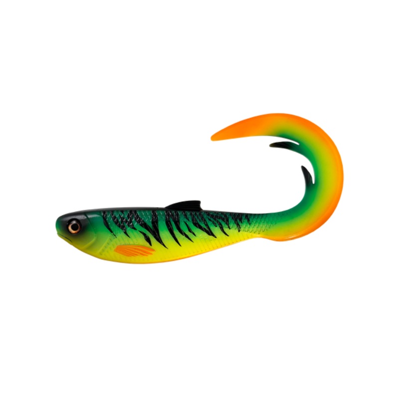 Headbanger FireTail v2|17 cm Softbait 46g|21 cm Softbait 86g|Firetiger|Yellow Perch|Spotted Bullhead|Black/Silver|Black/Orange