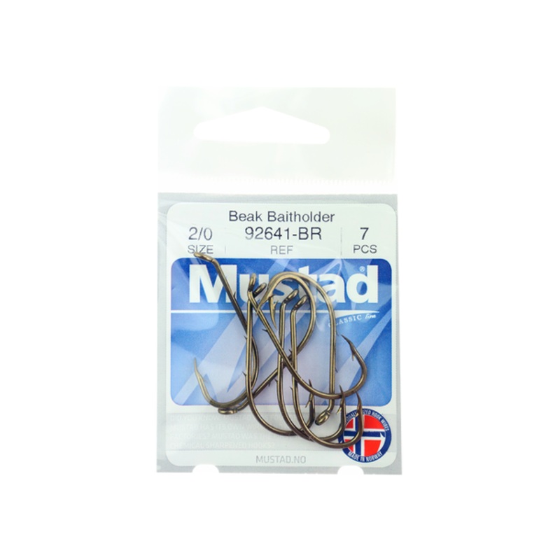 Beak Baitholder fiskekrok med mothake | Mustad 92641-BR