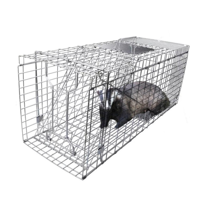 Dyrefelle – 150x53x50 |Fangstbur – Sammenleggbar