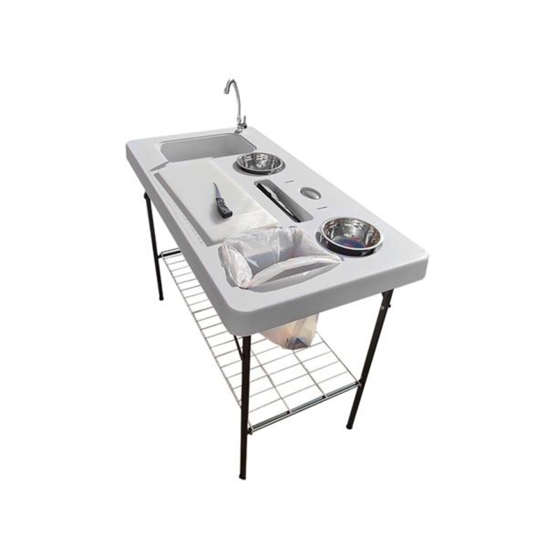 Fiske/slye bord m/vask, stor modell