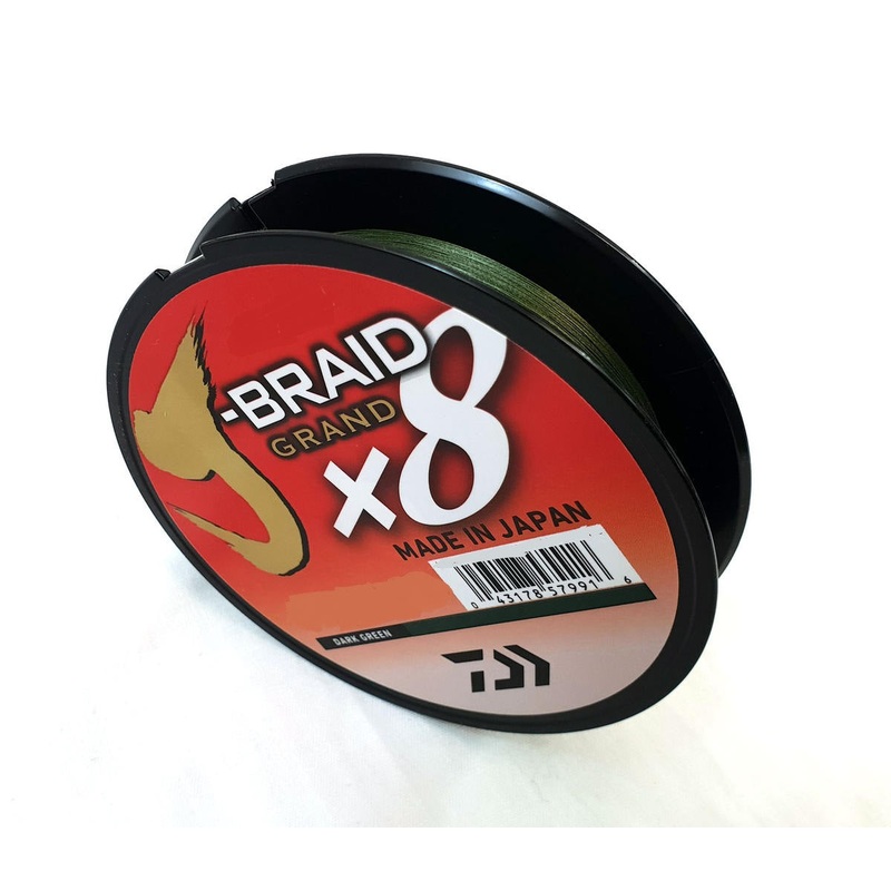 Daiwa J-Braid Grand X8 135M|0.23 mm | 20lb|0.28 mm | 30lb|0.32 mm | 40lb|0.36 mm | 50lb|0.41 mm | 65lb|65LB/270M (Chartreuse)