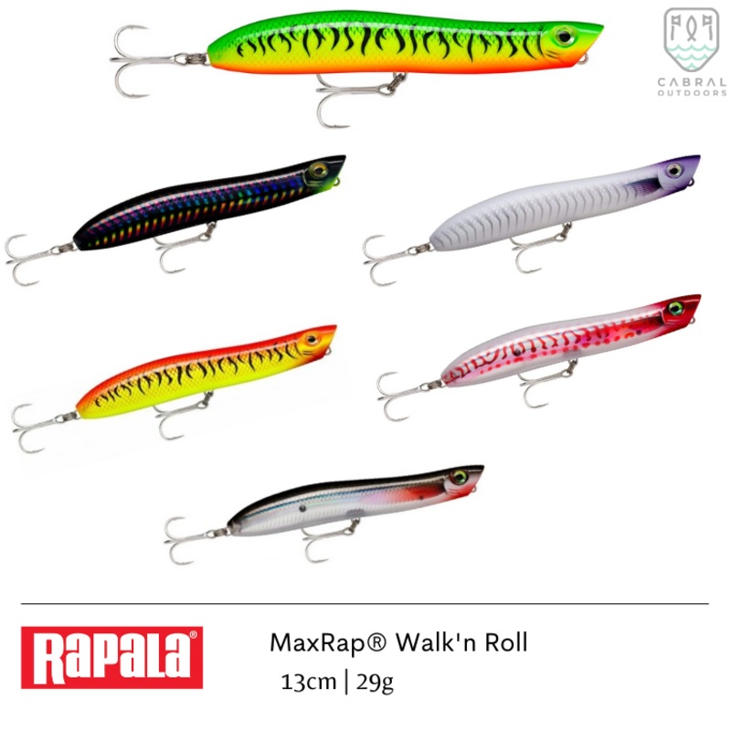 Rapala MaxRap Walk’n Roll | Size: 13cm | 29g, Top Water