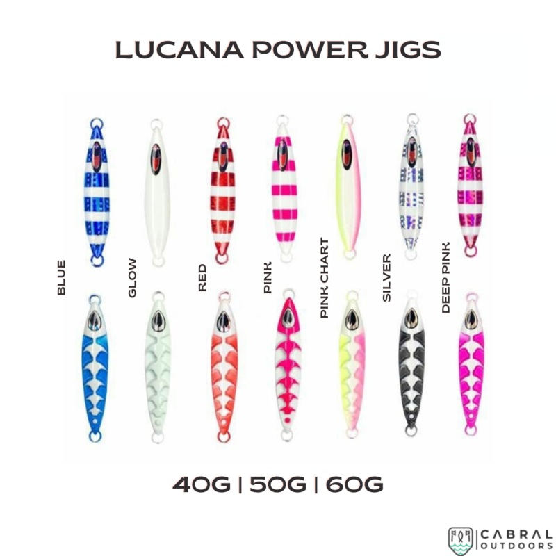 Lucana Power Jigs | 40g| 50g and 60g