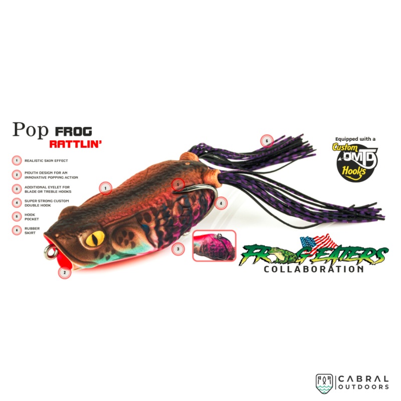 Molix Rattlin’ Pop Frog | Size: 6.5cm | 18g