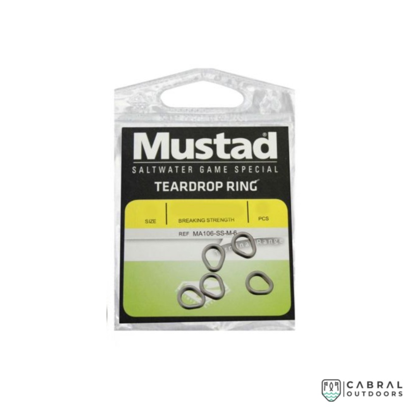 Mustad MA106 Teardrop Ring | Size: SS-L