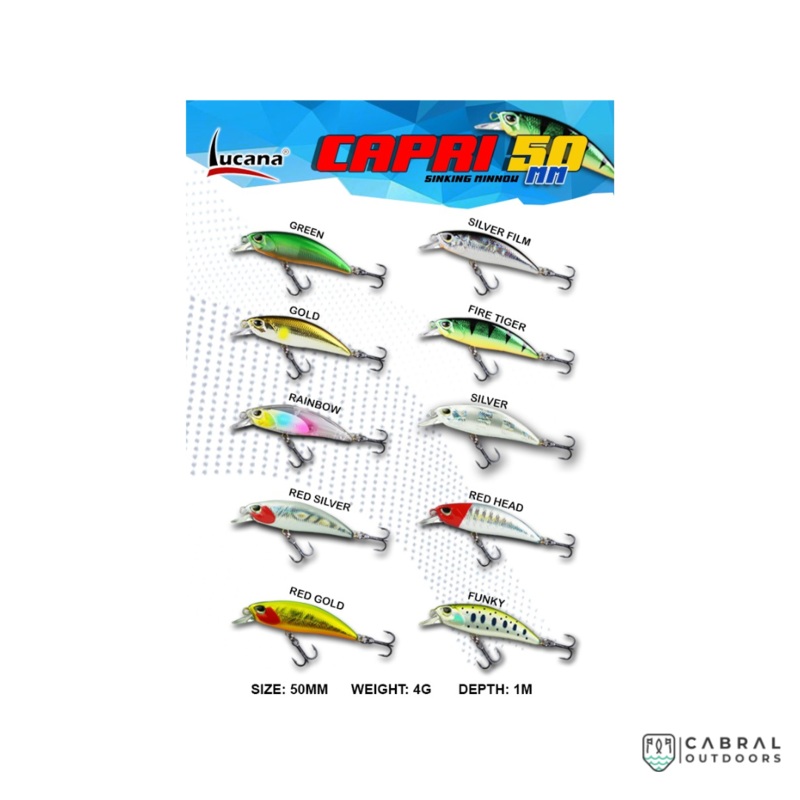 [B-Stock] Lucana Capri 50 Sinking Lure | Size: 50mm | 4g