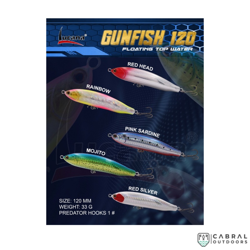 [B-Stock] Lucana Gunfish Floating Topwater Lure | Size: 12 cm | 33 g