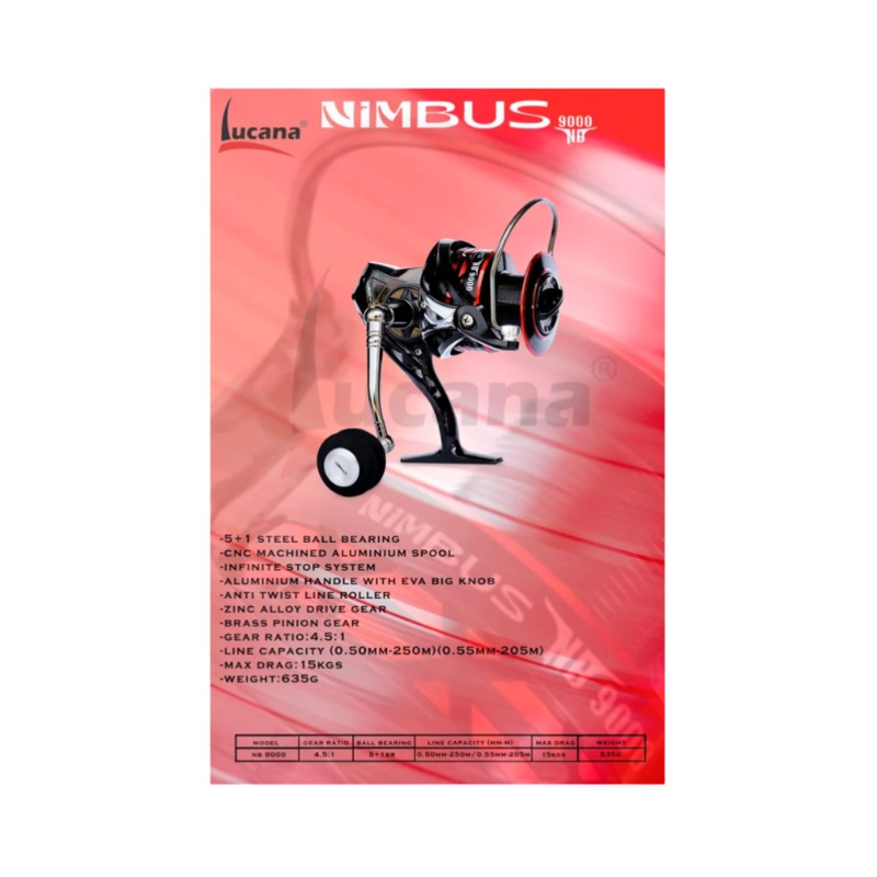 [B-Stock]Lucana Nimbus 9000NB Spinning Reel
