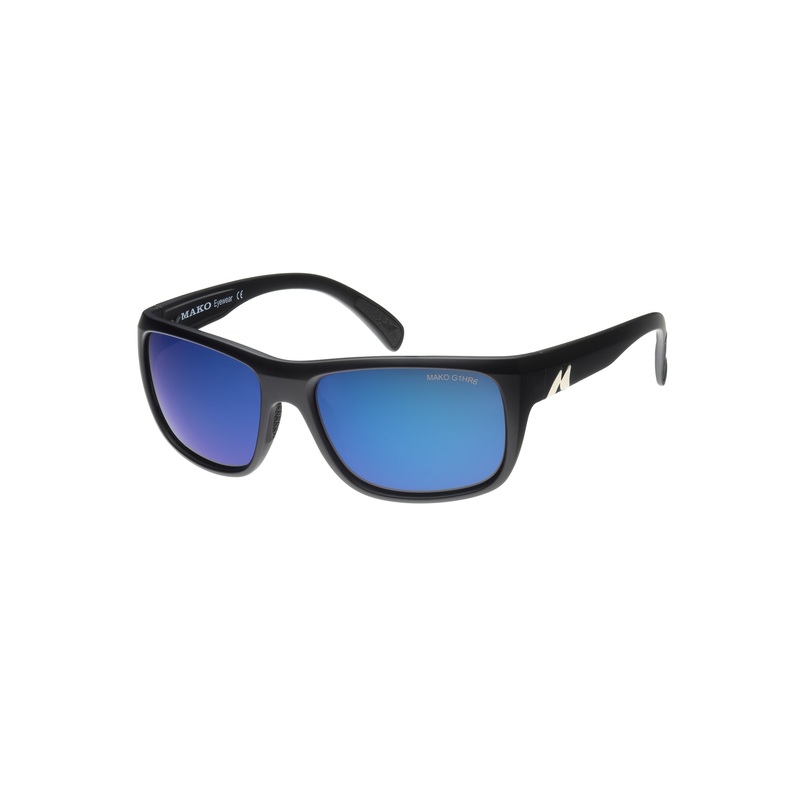 Mako Apex Sunglasses 9601|M01-G1HR6 – Matte Black Frame M01 Blue Mirror Lens|M01-P0S – Matte Black Frame M01 PC Grey Lens
