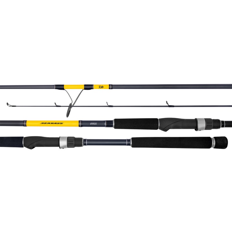 Daiwa Seabass Spin Rods|86ML 8’6″ 2pc Spin 3-6kg|96ML 9’6″ 2pc Spin 4-8kg|106M 10’6″ 2pc Spin 5-9kg|110MH 11’0″ 2pc Spin 7-15kg|110XH 11’0″ 2pc Spin 10-20kg