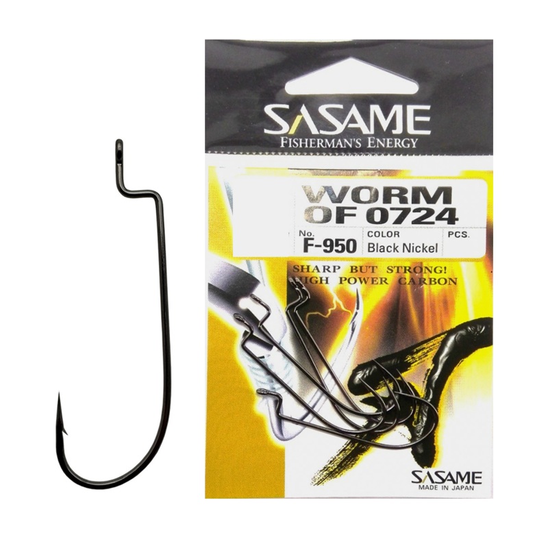 Sasame Worm Hooks F950||2||1||1/0||3/0||2/0