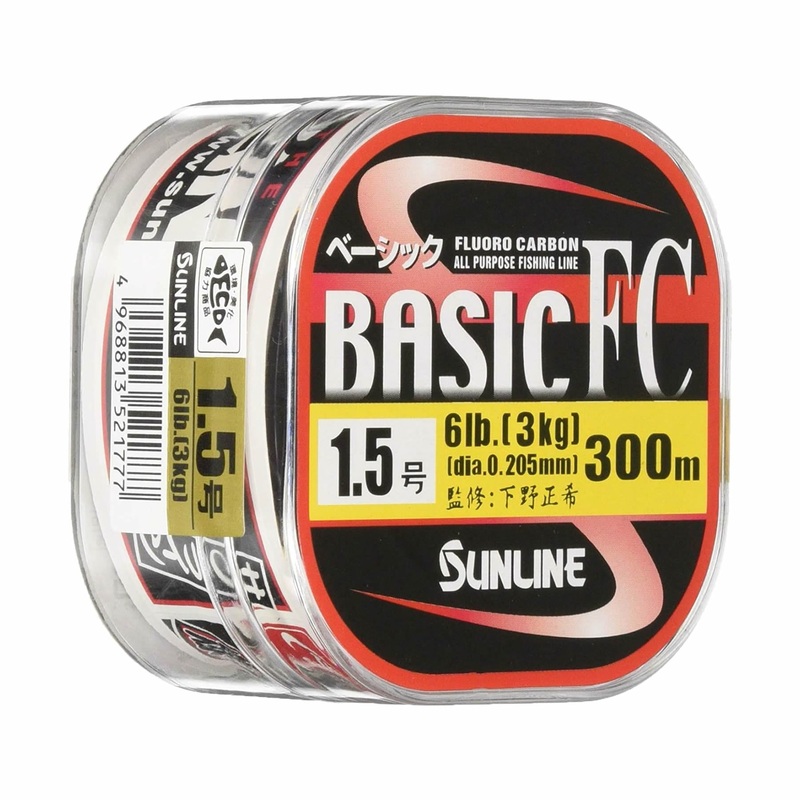 Sunline Basic FC Line|4lb – 300m|6lb – 300m|8lb – 300m|10lb – 300m|12lb – 300m|14lb – 300m|16lb – 225m|20lb – 225m