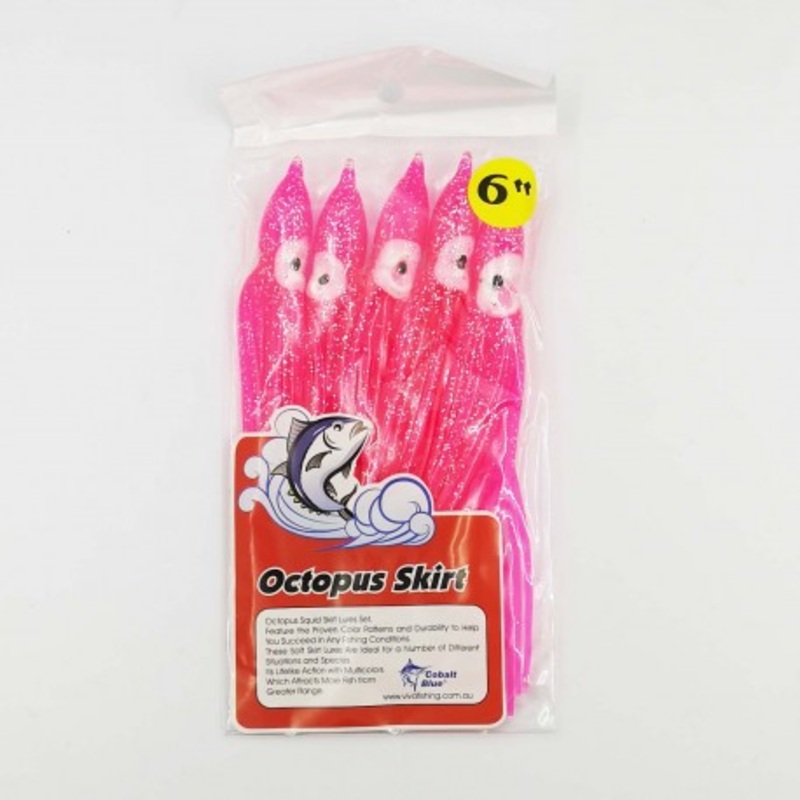 Cobalt Blue Octopus Skirt 6|Pink|Lumo|White|Silver